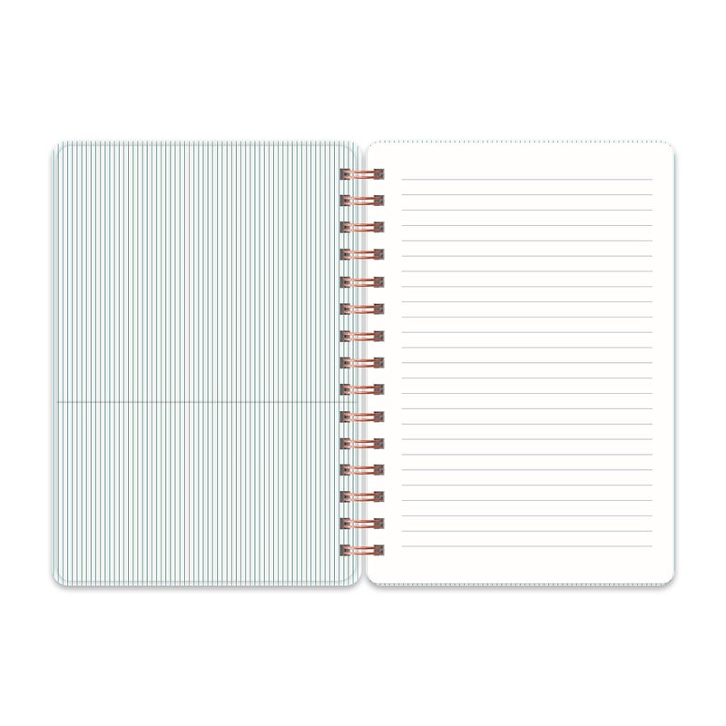 Studio Oh! Spiral Notebook 5.75" x 8.75", Daily Planner for Work or School, Journal Notepad for Writing, 208 Page Lined Paper, 100 GSM Paper Weight, Includes Storage Pocket, Current Mood Hunter Green - Image 4